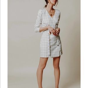 Chriselle J.O.A small short plaid dress - NEW